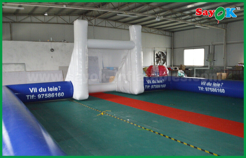 Inflatable Football Game PVC Waterproof Football Shaped Inflatable Pool Field For Outdoor CE Standard