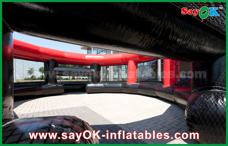 Kids Inflatable Games Inflatable Football Game Bubble Ball Field / Soccer Field Cage 3 Years Warranty