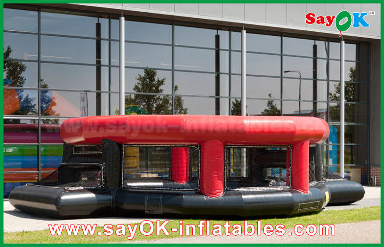 Kids Inflatable Games Inflatable Football Game Bubble Ball Field / Soccer Field Cage 3 Years Warranty