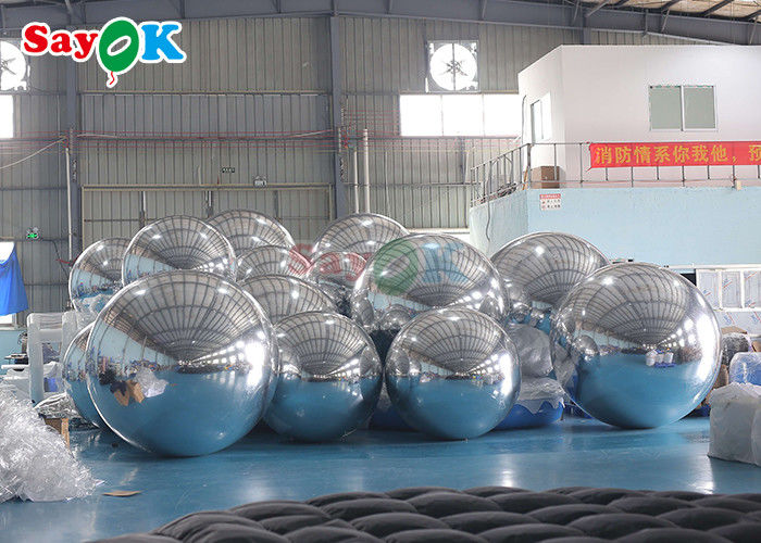 Colorful PVC Inflatable Reflective Ball Christmas Decoration Inflatable Sphere Mirror inflatable balloon advertising