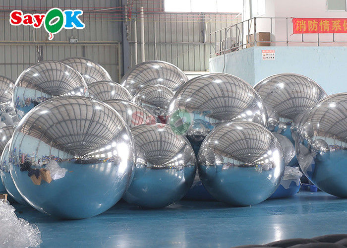 Colorful PVC Inflatable Reflective Ball Christmas Decoration Inflatable Sphere Mirror inflatable balloon advertising