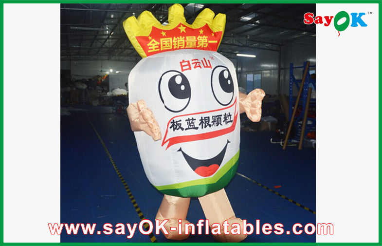 Blow Up Cartoon Characters Outdoor Cartoon Inflatable Mascot Costume Wind-Proof With Blower