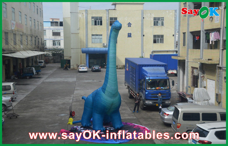 Inflatable Christmas Dinosaur Fire Proof Inflatable Dragon Toy Dinosaur Oxford Cloth With CE / UL Blower