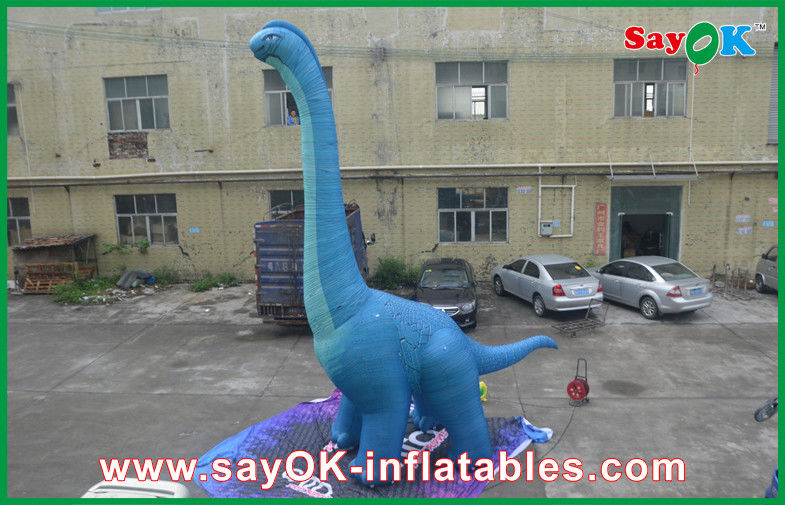 Inflatable Christmas Dinosaur Fire Proof Inflatable Dragon Toy Dinosaur Oxford Cloth With CE / UL Blower