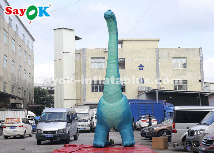 Inflatable Christmas Dinosaur 7m H Giant Inflatable Dinosaur Model With Air Blower For Exhibition