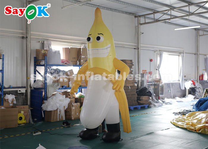 Inflatable Character Balloons 3m Inflatable Banana Mascot For Outdoor Advertising CE SGS ROHS
