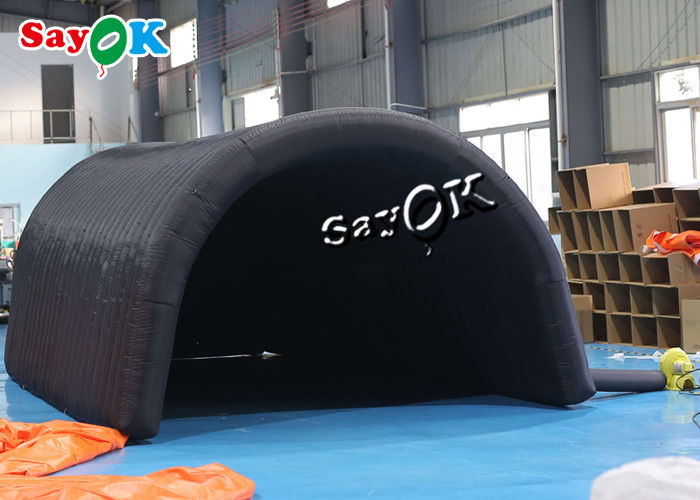 Go Outdoors Inflatable Tent ROHS 7.3m 24ft Black Inflatable Channel Tent With Door