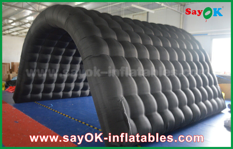 Inflatable Outdoor Tent Black 210D Oxford Tunnel Inflatable Camping Tent For Outdoor Activity