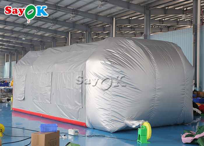 Outdoor Inflatable Tent Grey Airtight Inflatable Air Tent Blow Up Spray Booth Car Painting