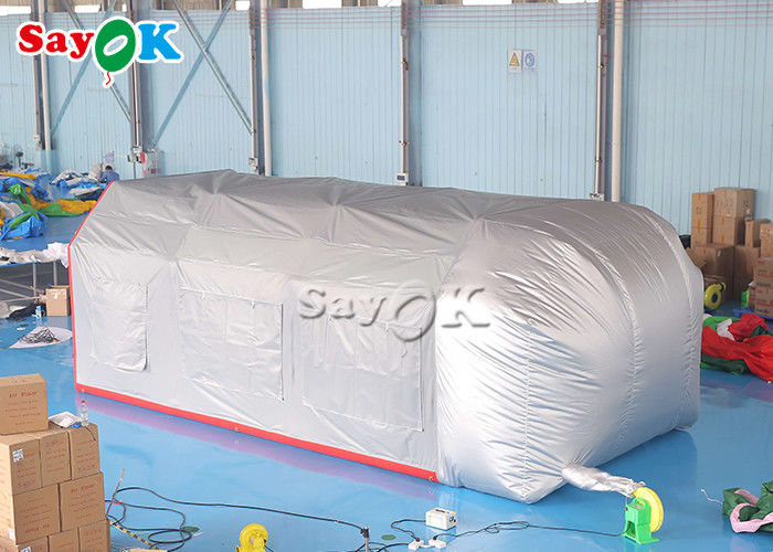 Outdoor Inflatable Tent Grey Airtight Inflatable Air Tent Blow Up Spray Booth Car Painting