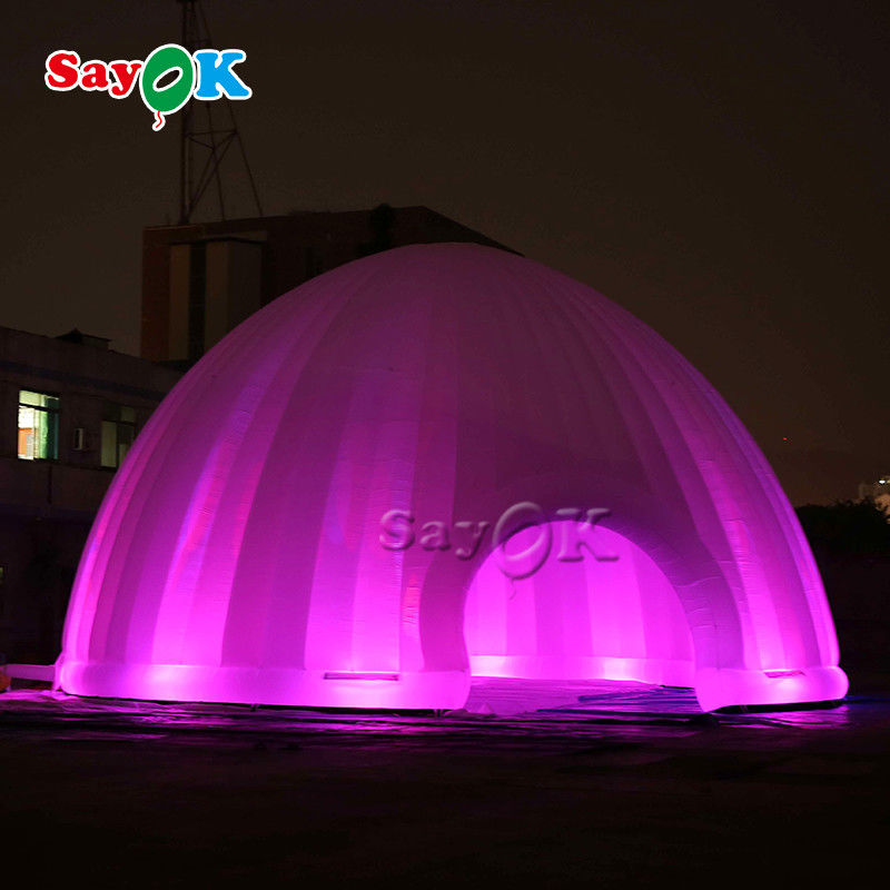 Outdoor Inflatable Lawn Tent 15x7.5mH LED Light Inflatable Air Tent For Camping