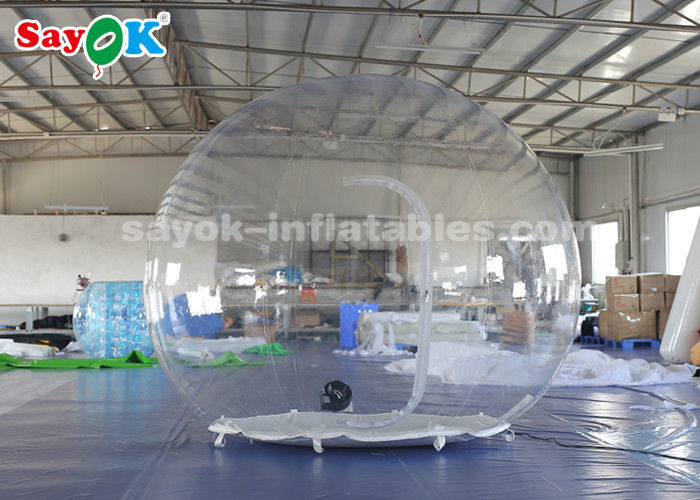 Dome Inflatable Tent Transparent 3m Inflatable Air Tent Non - Toxic  Flame  - Retardant 0.6mm PVC Material