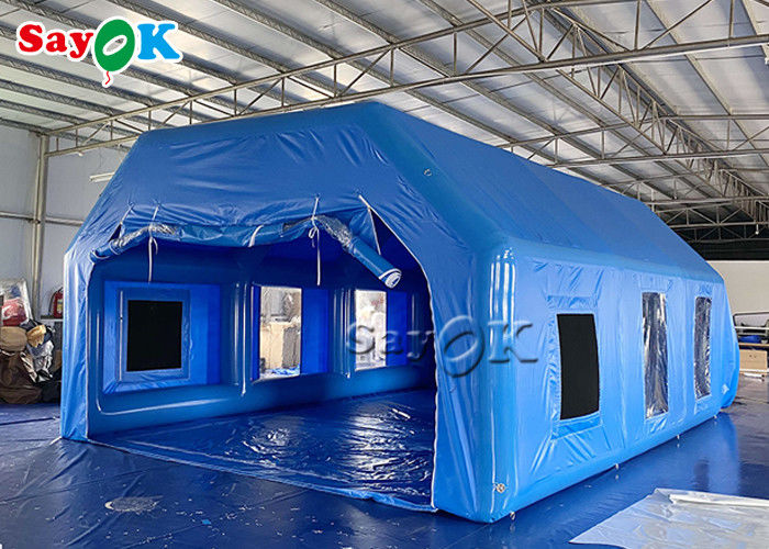 Mobile Oxford Inflatable Paint Spray Booth With Logo Printing Inflatable Work Tent