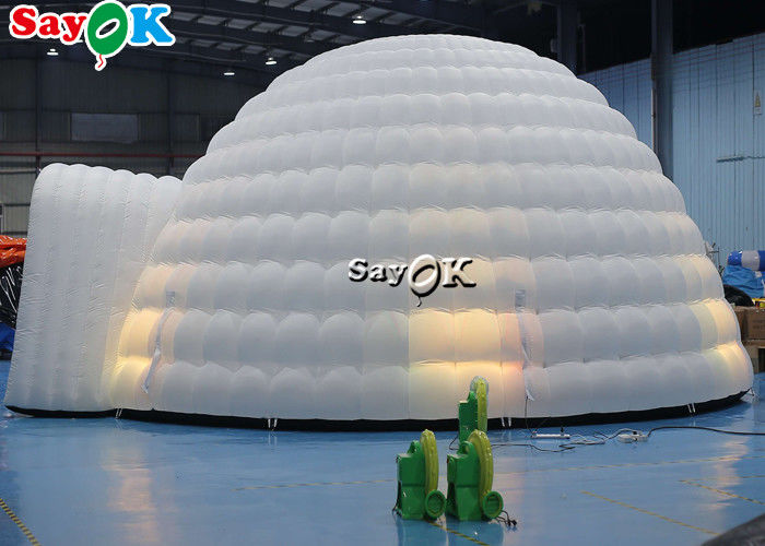 Inflatable Igloo Tent Pure White LED Inflatable Tent Lighting Round Dome For Disco Party Events Inflatable Air Tent