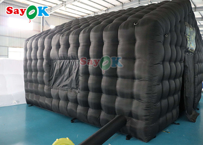 6x5x4mH Inflatable Club Tent Custom Black Large Portable Party LED Lighting Inflatable Nightclub Rental