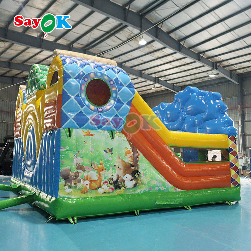 6X6X4.3MH Bounce Castle Slide Combo Beautiful Appearance Convenience Of Installation