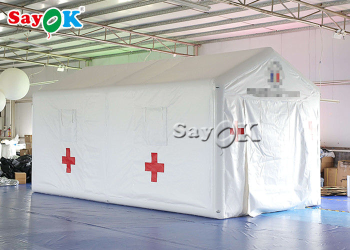 White 6x3x3mH Temporary Emergency Inflatable Medical Tent