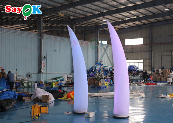 ROHS Inflatable Lighting Decoration 3m Crescent Cone