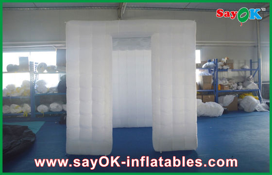 Funny Photo Booth Props White 3D Sticker Foldable Inflatable Photo Booth Kiosk Enclosure With Window