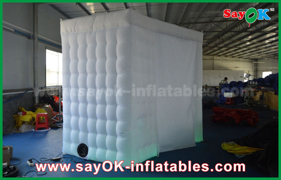 Inflatable Photo Studio White Arc - Shaped Portable Inflatable Photo Booth Shell 4 X 2.4 X 2.4m ROHS