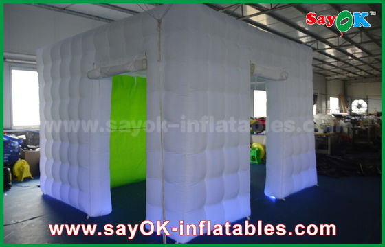 Inflatable Photo Studio Giant 3.5 X 3.5 X 2.5m Cube Inflatable Photo Booth With Green Background