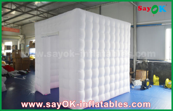 Inflatable Photo Studio Picture Painting Inflatable Photo Booth Tent 2.5m Full White Oxford Inflatable Cube