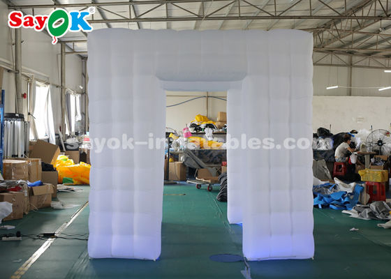 Inflatable Party Tent Three - Door Inflatable Photo Booth 2.5m Cube Portable LED Light