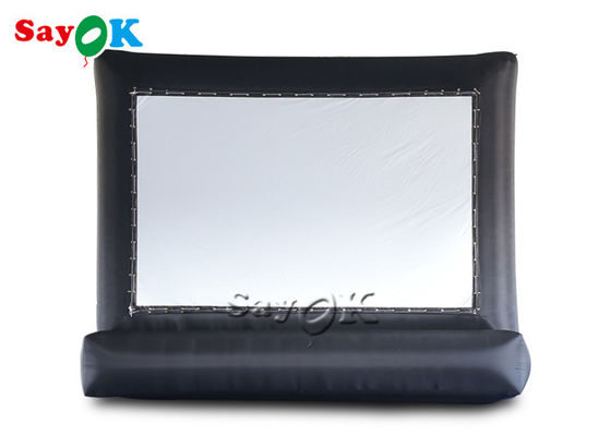 Inflatable Outdoor Screen Black Outdoor Commercial Inflatable Projector Movie Screen