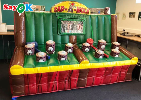 Inflatable Outdoor Games PVC Inflatable Inflatable Zap A Mole Game With IPS System