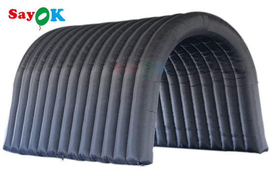 Inflatable Lawn Black Inflatable Tunnel Tent Multi Function For Activities Exhibitions