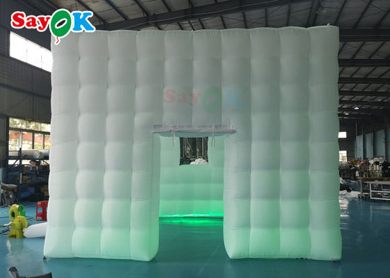 Custom Inflatable Tent LED Oxford Inflatable Cube Tent Square Party Center Marquee For Exhibition