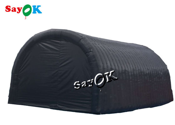 Go Outdoors Inflatable Tent ROHS 7.3m 24ft Black Inflatable Channel Tent With Door
