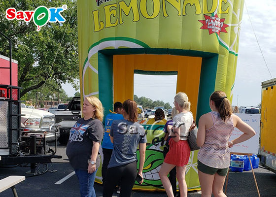 Inflatable Yard Tent Mobile Inflatable Advertising Lemonade Standing Booth Drink Bar Promotion