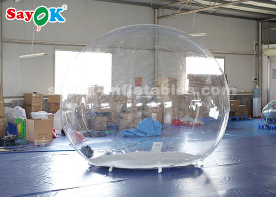 Dome Inflatable Tent Transparent 3m Inflatable Air Tent Non - Toxic  Flame  - Retardant 0.6mm PVC Material